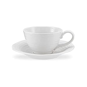 Portmeirion Sophie Conran White Jumbo Cup and Saucer