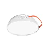 Couvre à Micro-Ondes pour Aliments Couvre-Assiette Micro-Ondes avec poignée Anti-éclaboussures Couvercle de Nourriture avec Un Ventilateur d'air 26x26x10cm de Couverture Alimentaire