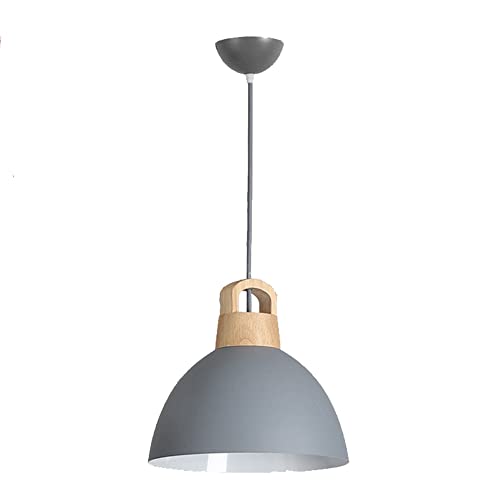 Lustre de restaurant en rondins suspendus et métal noir LED