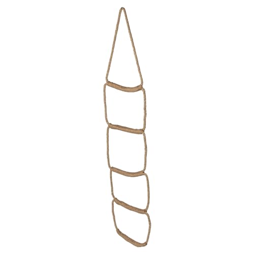 NKlaus Hängeleiter aus Jute 5 Stufen 170x37,5cm Strickleiter Takelage Deko Tauwerk 14962