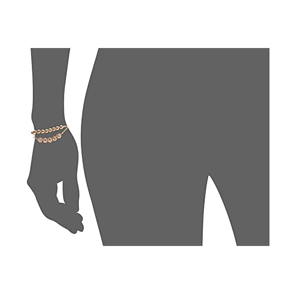 GUESS Gold-Tone Two Row Beaded Slider Bracelet