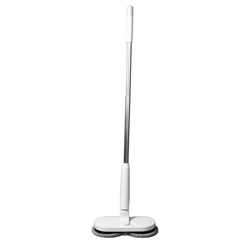 Alomejor Rotador Doble Eléctrico, Portátil, Inalámbrico, Eficiente, Autopropulsado para Limpieza de Pisos, Limpio sin Puntos Muertos, Liviano para Fácil Movimiento y Manejo