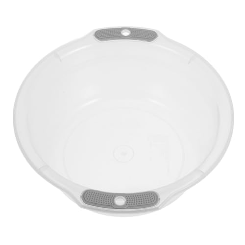 TOVINANNA Plastic Multi Use Wash Basin Versatile Hand Wash Basin for Face Laundry and Vegetable Cleaning Transparent Design for Bathroom Kitchen and Dorm Use