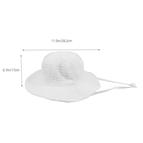 Chapeau de soleil pour bébé en coton pour la plage et les sorties - 3