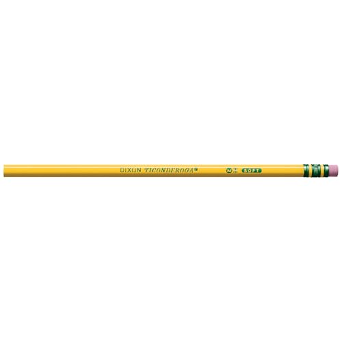 Image of Ticonderoga Wood-Cased Pencils, Unsharpened, 2 HB Soft, Yellow, 24 Count