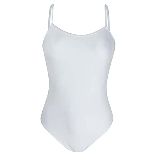 Justaucorps blanc Intermezzo taille M avec bretelles fixes contre l'inconfort