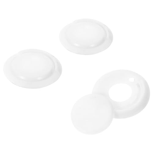 SOLUSTRE 3Pcs Laptop Webcam Cover Round Notebook Privacy Cover Camera Slide Blocker Smartphone Webcam Sticker Privacy Shutter for Phone Tablet Computer, white