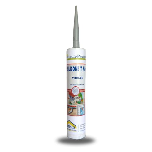 Mastic silicone cartouche joints fongicide cuisines - salles de bains 310 cc Blanc - MATPRO