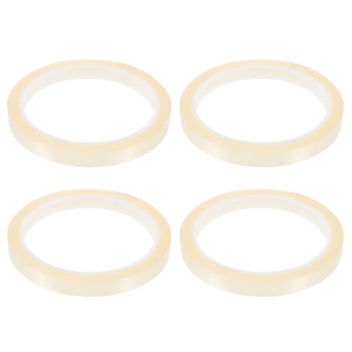 Alipis 4 Rollos de Cinta Adhesiva Resistente al Calor 10 Mm X 33 M Cinta Térmica Transparente para Transferencia de Calor Htv de Transferencia Termorretráctil sin Residuos