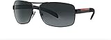 Prada Sport PS54IS Sunglasses-1BO/1A1 Matte Black/Black Rubber (Gray Lens)-65mm