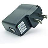PRUNUS5V1A USB DC Adapter with Indicator Light, Perfect for Radio, Speaker with Rechargeable Lithium Battery (5V/1A, Black)