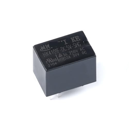 Relé HK4101F-DC5V-SHG de 5 pines y 3A para circuitos electrónicos lote de 5 unidades
