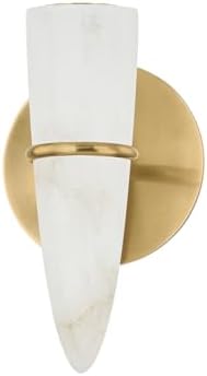Corbett-Standard 519-01-VB Lombardy - 1 Light Wall Sconce - 9.75 Inches Tall and 6 Inches Wide - Vintage Brass