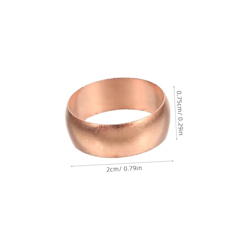 SOIMISS Abrazadera de Cobre para Tuberías y Anillos de Crimpado de Conexión Industrial, 10 Piezas 3