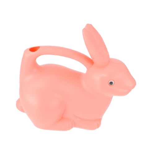 perfk Kinder Gießkanne Hasenform 20cm - Rosa PP Gießkännchen mit Ergonomischem Griff für Garten & Zimmerpflanzen - Niedliches Gartengerät für Kinder Indoor/Outdoor