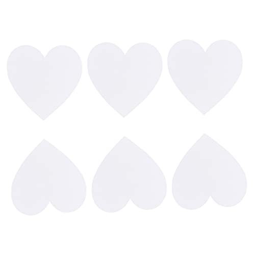 IWOWHERO 6Pcs Heart Shaped Canvas Panels for Oil Painting Cotton Drawing Boards Art Supplies for Adults Durable and Easy to Use