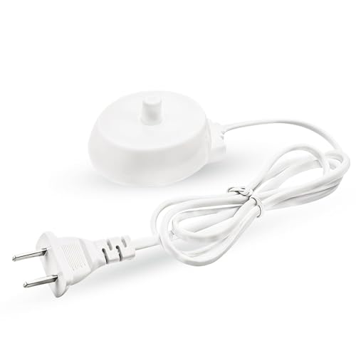 Image of Oral-B 2 Pin 240V Electric Toothbrush Model 3757 Replacement Charger Compatible with Braun Oral-B Pro 1000, 2000, 3000, 4000, 9000 & More - Waterproof, Lightweight & Travel-Friendly