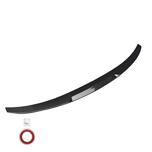 Rear Spoiler Wing Compatible with 2012-2018 BMW F30, 2014-2019 F80 M3,Carbon Fiber Style Trunk Spoiler Wing for 320i 325i 328i 330i 335i 340i 4-Door Sedan - Image 3