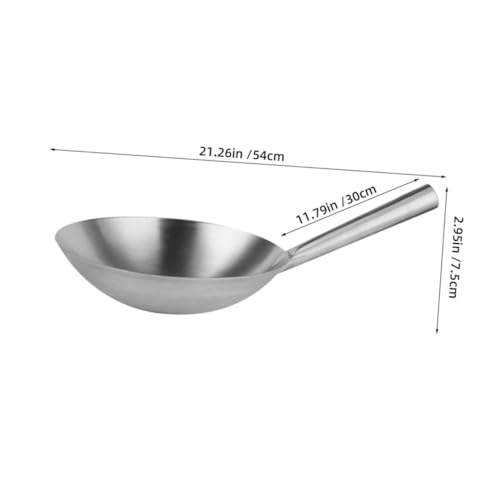 Wok de acero inoxidable para cocina de inducción y gas miniatura 2