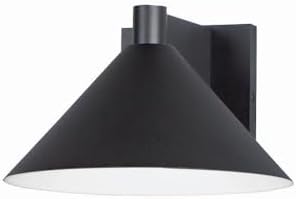 Maxim Conoid-10W 1 LED Large Outdoor Wall Mount-10 Inches Wide by 6 inches high-Black Finish