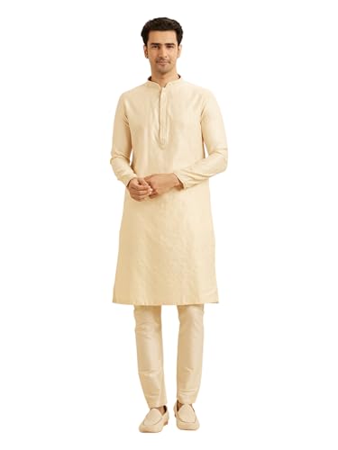 Kurta pour homme viscose mélangée Manyavar brodé | Tunique Asie