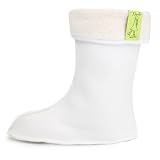 Reyox Mujer Calcetines Térmicos Invierno, Calcetines para Botas de Agua y de Goma 24cm Alto Blanco 8 37 EU
