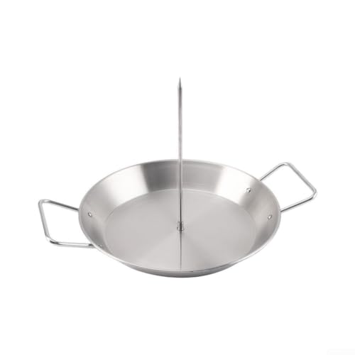 Brochetas verticales de acero inoxidable para cocinar carne jugosa sin quemarla 3