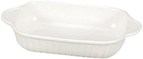 Set of 5 Western-Style Pottery Single Item (White) Long Angle Gratin (Mu) 8.7 x 4.7 x 1.6 inches (22 x 12 x 4 cm), Set of 5, [Restaurant, Japanese Tableware, Restaurant, Commercial Use, Tableware]