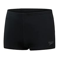 Speedo Jungen ECO Endurance+ Aquashort Badehose | Chlorbeständig | Schnelltrocknend | Stretchmaterial | Recyclingmaterial | Bequeme Passform Schwimmbekleidung, Schwarz, 9-10