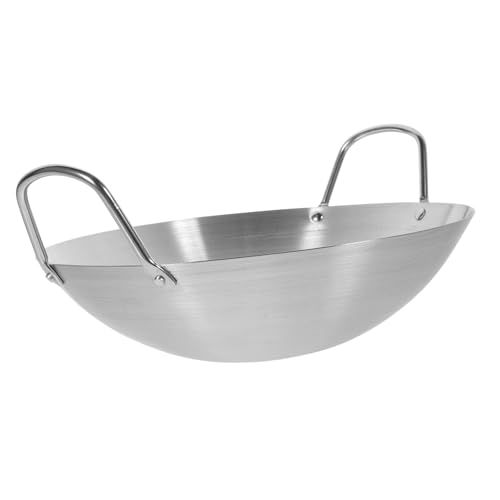 Wok de Acero Inoxidable Unomor con Doble Asa