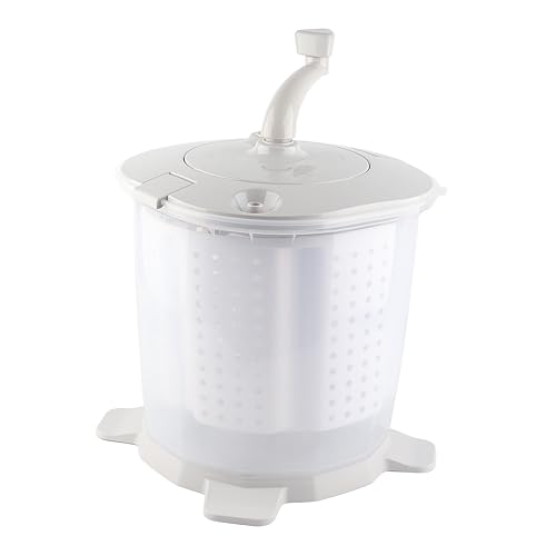 Draagbare mini-wasmachine met 1200 tpm rotatiesnelheid voor thuiswas - grijs - Afbeelding 5