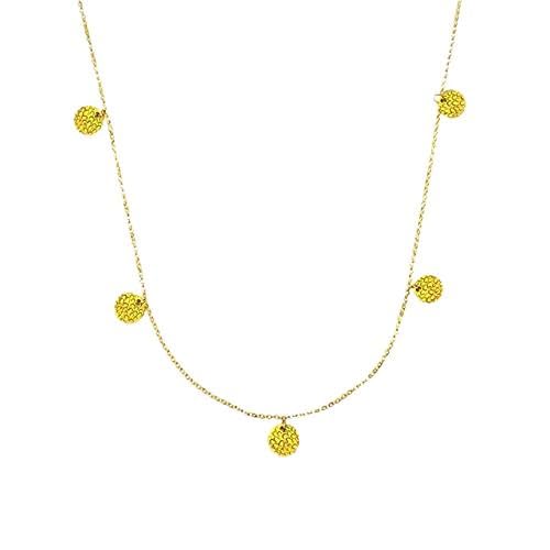 Collier de bijoux pour femmes avec son pendentif raffiné au design bouton chic de clavicule