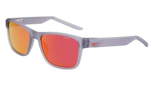 NIKE Sunglasses LIVEFREE Classic EV 24011 012 Matte Wolf Grey/Red Mirror, 53/17/140