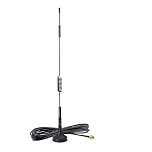 4G LTE Antenna, SMA Aerial 10dBi Magnetic Base Antenna Omni Directional Antenna with 3m Cable for 4G LTE Router Gateway Modem Hotspot Wireless Hub Compatible with Vodafone O2 EE Three
