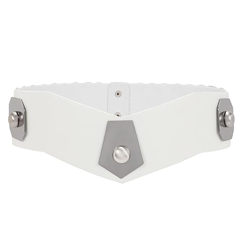 VONMELLI Wide Elastic Waist Belt Women Hip Belt Vintage Stretch Belt with Silver Ring Clasp