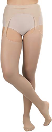 Image of ToBeInStyle Women's Suspender Pantyhose