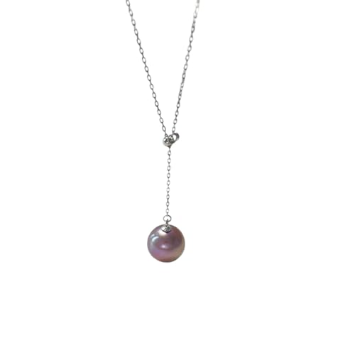 Collier perles violettes en argent, le cadeau d'anniversaire romantique parfait