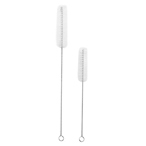 Gavigain 2 Pack Aquarium Cleaning Brushes, Double Ended, Stainless Steel, Rusts, Long Reach for Easy Home Maintenance