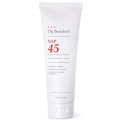 Dr. Beasley's NSP 45 Finishing Primer for Autos - Primes Ceramic Nanocoating Application, Removes Light Marring, Creates Deep Gloss, Enables Durable Long Lasting Paint Bond. 8 Fl Oz Cover