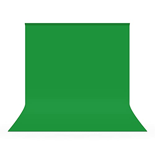 UTEBIT 8x8ft Green Screen Backdrop Polyester Photo Backdrop Chromakey 2.5x2.5m Green Background Cloth Foldable for Photography Video Studio Backdrops (Stand Not Include)