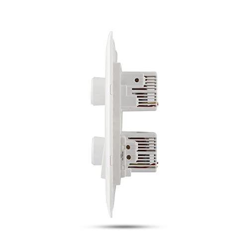 Image of Wipro Northwest (Venia) Switch Combo of 12M Plate + 6A Switch x6 + 5 Step FR x2 + 6A 3Pin Socket x1, White (Kit 16)
