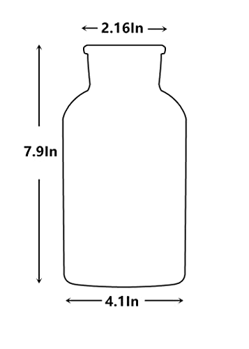 Djiale Art Glass Crystal Flower Vase for Table with Jute Ribbon DIY Trim Fabric (8" Blue) - Image 2