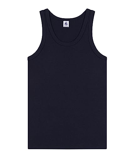 Petit Bateau WOMEN'S ICONIC ORGANIC COTTON VEST NAVY COLOR SLEEVELESS SIZES XXS-XL