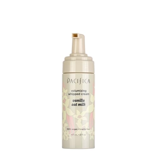 Pacifica Hair Mousse - Vanilla Oat Milk – Light Hold for Soft Volume & Hydration with Touchable Hold, Delightful Vanilla Scent, Vegan & Cruelty-Free, 5 fl oz