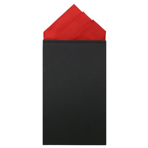 LHXzizizi Prefolded Pocket Squares for Men Suit Mens Handkerchiefs Men Pocket Square Hankies for Party Banquet Prom Wedding (Triangle Red)