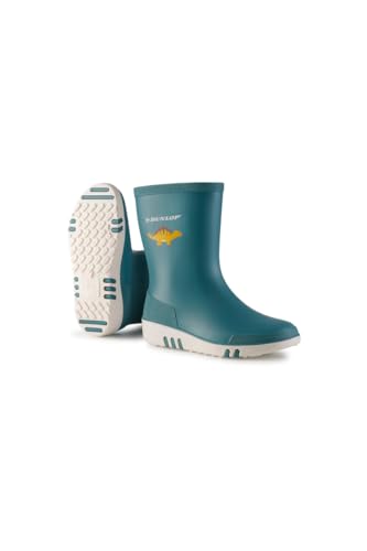 DUNLOP Bottes de pluie pour enfants Mini - 100% imperméable, bottes de pluie pour enfants; filles & garçons - bleu - taille 30