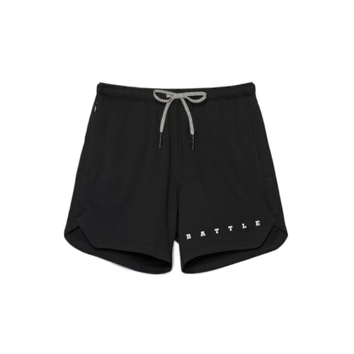 Battle Sports Fly 2.0 Men's Athletic Shorts - Lightweight 7” Inseam Sweat Wicking Drawstring Shorts with Built-in Cell Pocket