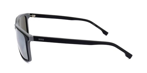 Image of Hugo Boss BOSS 1556 /O /S MATTE BLACK GREY Size 57 Sunglasses Man