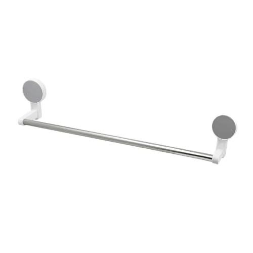 Image of Oblivion Towel Holder in Bathroom - Self-Adhesive Towel Rod for Bathroom & Kitchen - No-Drill Wall Mounted Holder with Strong Adhesive, Space-Saving Organizer for Towels, Clothes & Accessories (3)