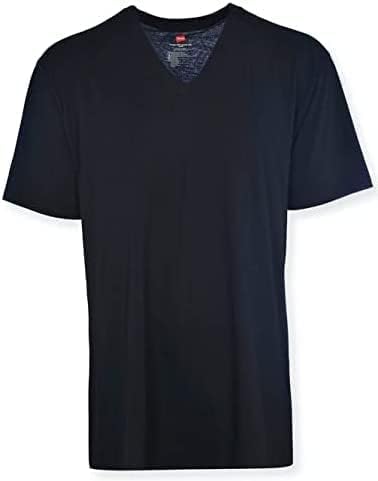 Hanes Mens Big and Tall V-Neck Undershirt, 100% Cotton, White, 2X-Large BT